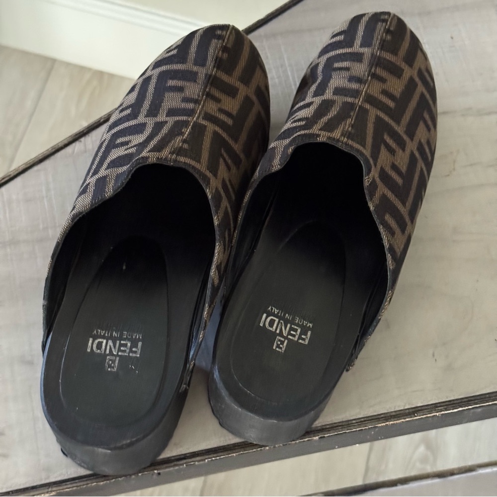 Fendi Authentic Zucca Vintage Clogs - Picture 6 of 11
